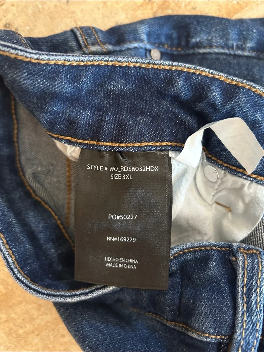 High-Rise Distressed Dark Blue Denim Shorts